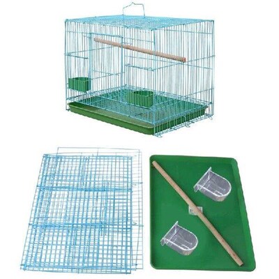 Wire Rectangular Small Cage for Small Birds and Canaries