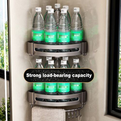 Adhesive Shower Caddy Shelf Bathroom rack aluminium Storage