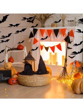 Halloween 3D Bats Decoration Plastic Bat Wall ers for Home W