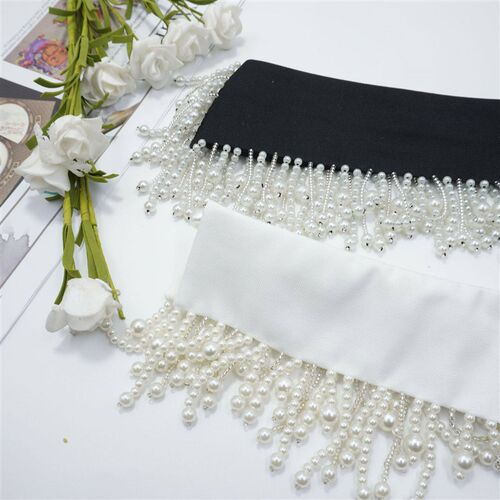 Pearl Hand-nailed Pearl Tassel Fake Collar Fake Collar Singl