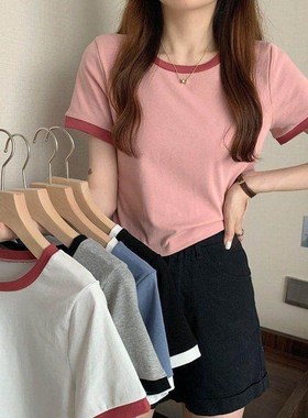 T恤女2022summer women t shirt ladies casual tees blouse tops