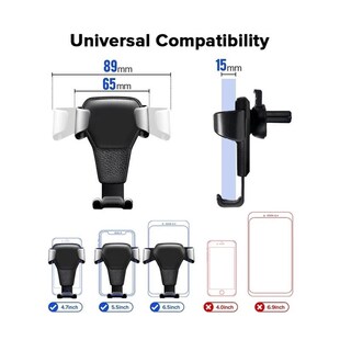 Gravity Car Holder For Phone Air Vent Clip Mount Mobile