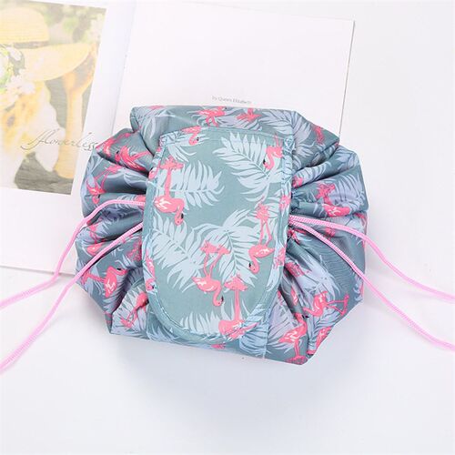 Women Travel Magic Pouch Drawstring Cosmetic Bag Organizer L