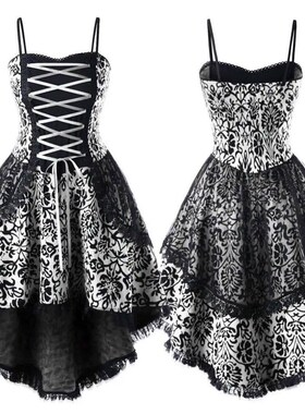 50% Dropshipping!!Fashion Retro Women Gothic Style Lace Laye
