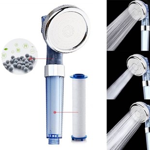 Three-step filter shower head family pressurized water