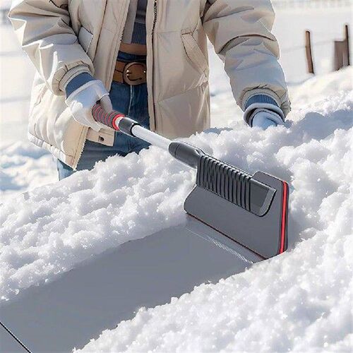 3 In 1 Extendable Ice Scraper with Foam Handle Car Snow