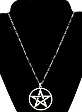 Goth Wicca Witch Pentacle Amulet Pentagram Pendant Women Nec