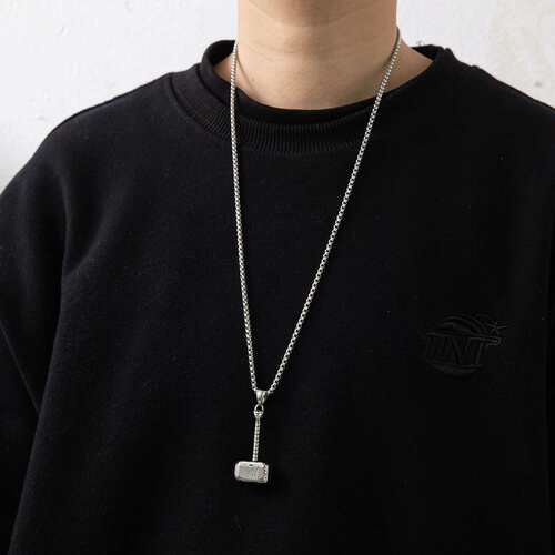 Hip-hop punk hammer accessories pendant titanium steel neckl