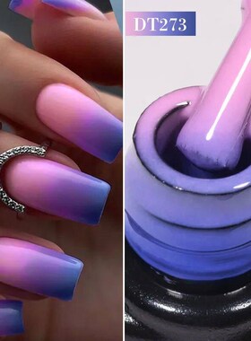 MEET ACROSS 7ml Thermal Gel Nail Polish Manicure 3 Layers Te