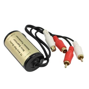 Car RCA Male to Female Ground Loop Isolator Noise Filter
