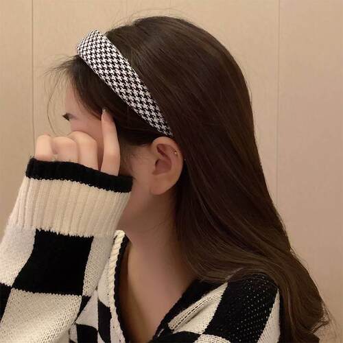 New sponge high skull top headband female retro French wide-