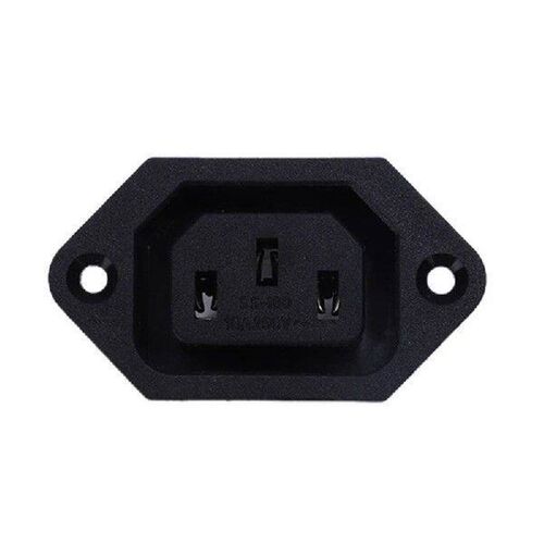 AC 250V 10A IEC 320 C13 Panel Mount Plug Connector Socket