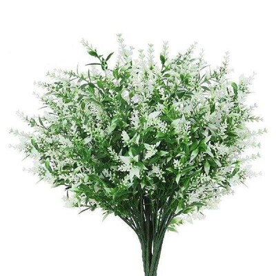 1 Bundle Artificial Flower Plastic Lavender Fake Plant