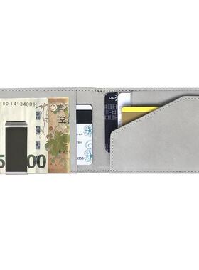 New Fashion Mens Leather Money Clips Wallet Multifunctional