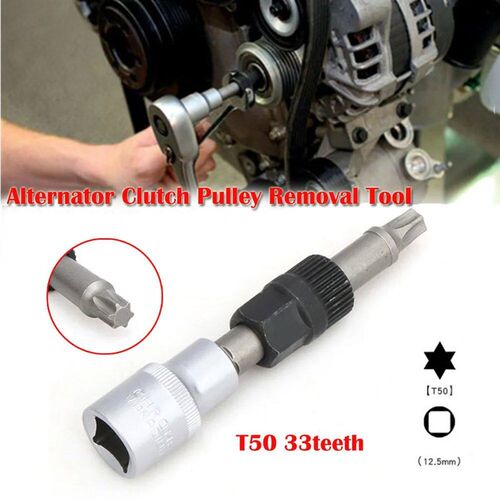 T50/M10 Alternator Pulley Socket Drill Bit With 33 Teeth Too