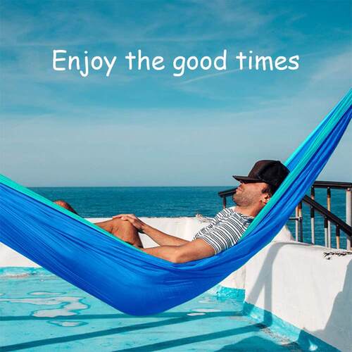 Outdoor Camping Hammock - Portable Nylon Parachute Lightweig