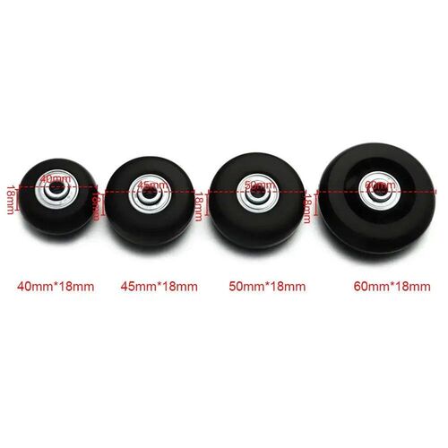 12/24Pcs/Set Suitcase Parts Axles Dia40mm/50mm/60mm Silent T
