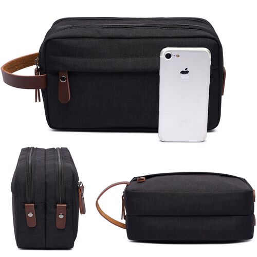 Mens Toiletry Bag Travel Kit Bathroom Shaving Organizer for