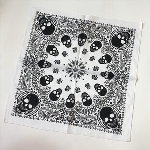More Colorfull Printed Skull Paisley Geometric Cotton Bandan