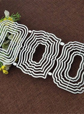 3pcs label frame set Metal Cutting Die Stencils for DIY Scra