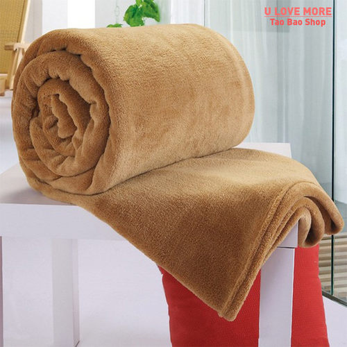 Soft Warm Coral Fleece Blanket Winter Sheet Bedspread Sofa T