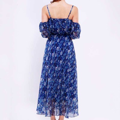 Womens Chiffon Dress Sweet Fashion Mori Womens Ank-ngth La