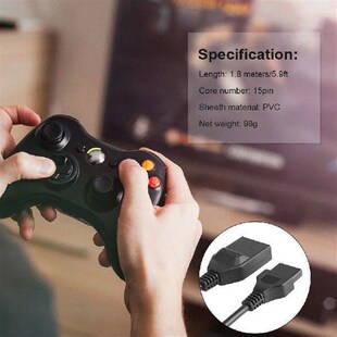 1.8m/5.9ft Controller Extension Cord 5.5mm Outer Diameter