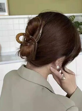 13cm Plastic Transparent Large Size Hair Claw Fashion Women