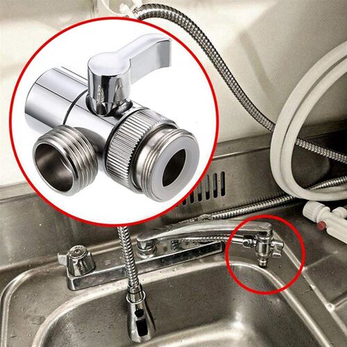 Universal Switch Faucet Adapter Kitchen Sink Splitter Divert