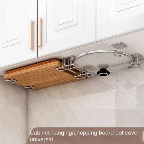 Kitchen Non Perforated Stainless Steel Storage Rack, Wall Mo