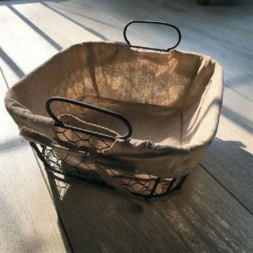 Metal Art Storage Baskets Industrial Style Kitchen Snack