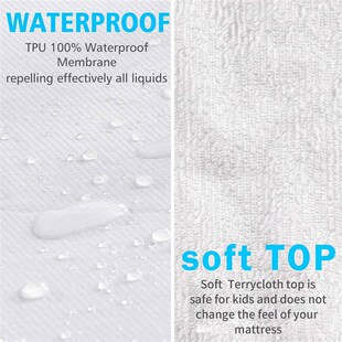 Waterproof Bed Sheet For Maress Pad & Topper With Band Bed P