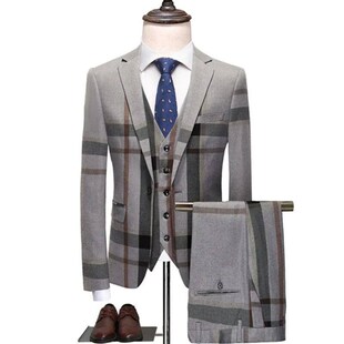 Blazers Pants Vest Set 3 Pieces Set / 2023 Mens Business Ca