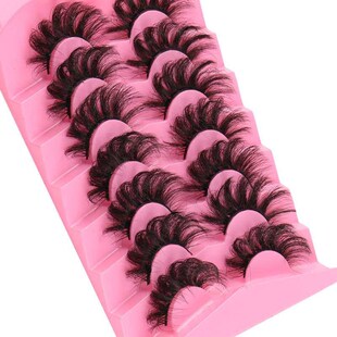 7 pairs of fried hair high imitatoon mink hair false eyelash