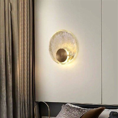 Full copper bedroom bedside wall lamp living room sofa
