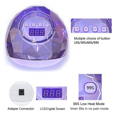 2024 Nail Dryer UV LED Lamp For All Gel Nail Polish With UV