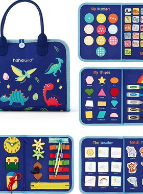 Toddlers Travel Busy Board for Boys Girls Montessori Toys fo