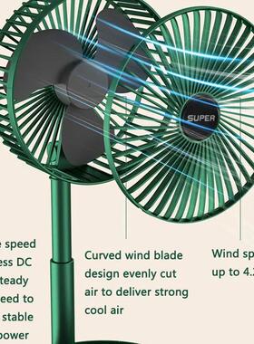 Desktop Foldable Retractable Small Fan Mini Portable Chargin