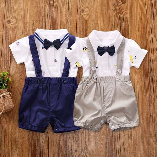 Baby and Young Childrens Summer Clothes Set troangle Climbi