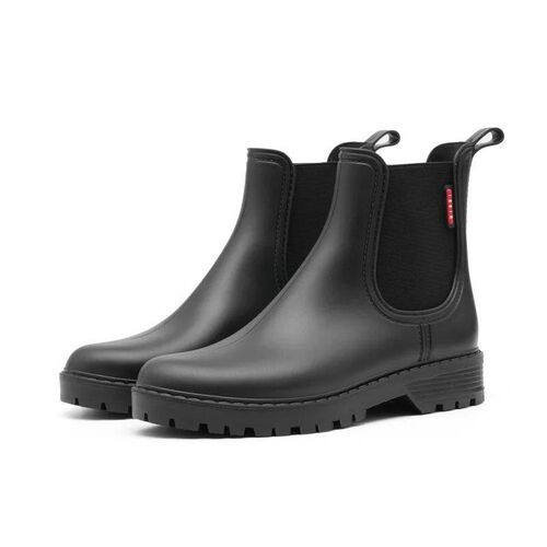 Womens short tube anti slip rain shoes, lightweight waterpr