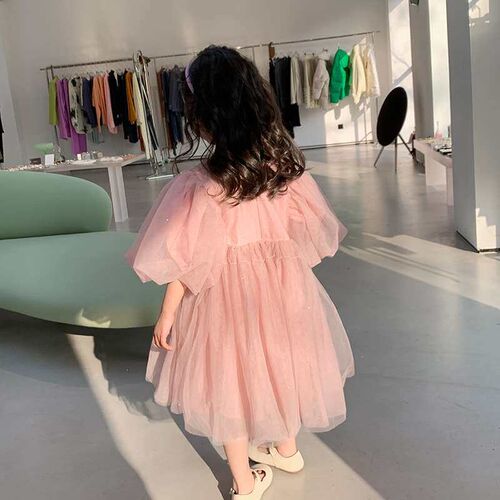 Emo Bei Bei Knocked Fry ~ Childrens Puffy Yarn Dress Girls