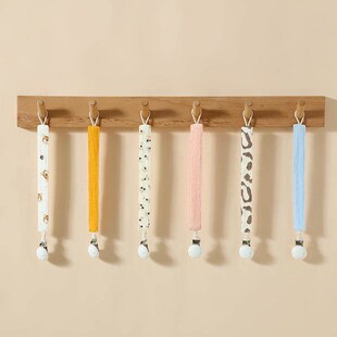 Baby Pacifier Clip Chain Cotton Country Style Pacifier Holde