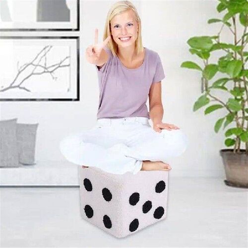 Small Cube Stool Dice Design Shoe Changing Stool Square