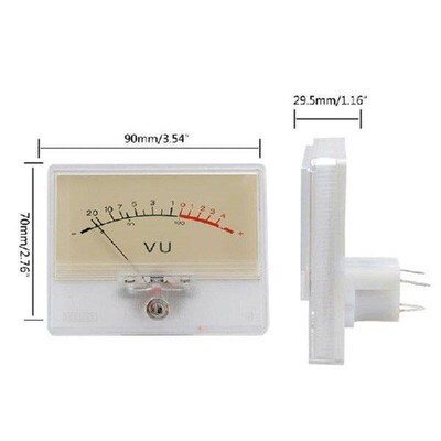 Portable VU Meter Stable Performance Level Meter Digital