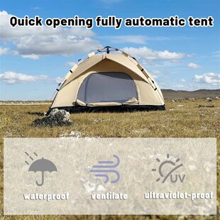 Outdoor With Windows Tent Fully Automatic Quick Opening Tent