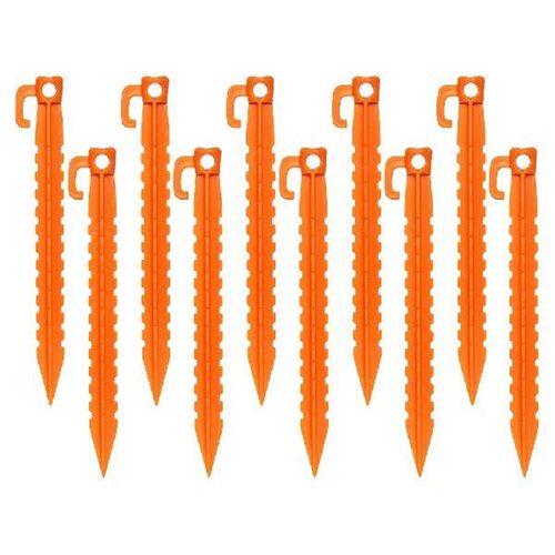 10 Pcs Tent Pegs Tents Ground Nail Stake Fixed Hook Spiral