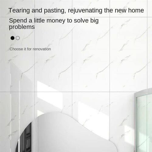 10x Self-adhesive Marble Tiles Sticker Walls Wallpaper PVC W