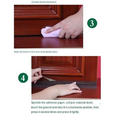 New PVC Door Seal Strip Flexible Soundproof Door Draft
