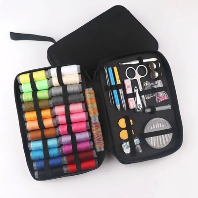 Travel Sewing Kit with Compact Needles and Threads, Househol