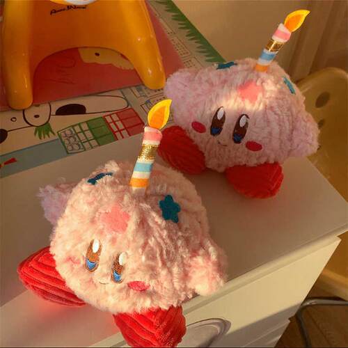 15CM Kirby Birthday Candles Stars Peluche Toys Kawaii Kirby